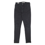 LEVI'S 721 BIG E Womens Jeans Black Slim Skinny Denim W26 L30 Stretch Cotton