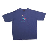 TODAYS NEWS Mens Blue California Graphic T-Shirt XL Short Sleeve Crew Neck