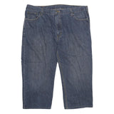 CARHARTT Mens Jeans Blue Regular Straight Denim Medium W42 L23 Workwear Zip