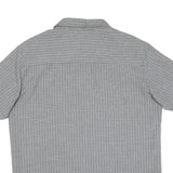 JACK WOLFSKIN Mens Grey Check Short Sleeve Shirt L Outdoor Casual Summer