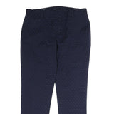 TOMMY HILFIGER Mens Regular Navy Cotton Blend Slim Fit Trousers W32 L27