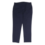 TOMMY HILFIGER Mens Regular Navy Cotton Blend Slim Fit Trousers W32 L27