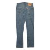 LEVI'S Mens Slim Blue Denim Classic Jeans W28 L30 Zip Cotton Blend