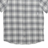 MAMMUT Mens Grey & White Check Shirt S Lightweight Synthetic Outdoor Casual
