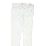 DIESEL Womens Slim Skinny Jeans White Denim Cotton Blend W28 L29 Stylish