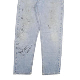CARHARTT Mens Jeans Light Blue Regular Straight Denim Stone Wash W32 L32 Casual