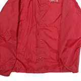 AUBURN Mens Red Ridge Runners Button Jacket S Polyester Printed Paradise Calif