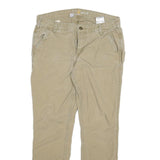 CARHARTT Womens Slim Fit Slim Leg Denim Beige W30 L28 Cotton Blend Zip Jeans