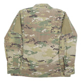 SNC Manufacturing LLC Mens Green Camouflage Cotton Blend Jacket L Military Zip