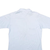 PICKERING Mens Light Blue Polo Shirt M Cotton Button Pocket Plain Casual