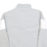 FILA Womens Grey & White Polyester Patterned 1/4 Zip Jumper M Casual Sport