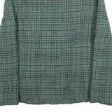 PENDLETON Womens Green & Blue Wool Check Button Jacket M Wool Blend