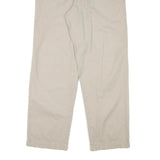 CHAPS Mens Regular Cotton Blend Beige Trousers W34 L32 Classic Zip Pocket
