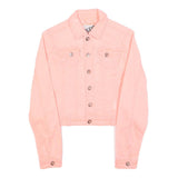 SUBLEVEL Womens Pink Cotton Blend Button Jacket XS Casual Seasonal Style
