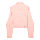 SUBLEVEL Womens Pink Cotton Blend Button Jacket XS Casual Seasonal Style