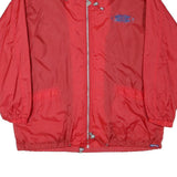 PEPSI MAX Mens Red Polyester Blend Jacket L Zip Plain Live Life Print