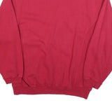 ENERGY Mens Red Crew Neck M Sweatshirt Cotton Blend Casual Pullover