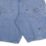 DICKIES Mens Denim Blue Casual Shorts M W33 Workwear Functional Pockets