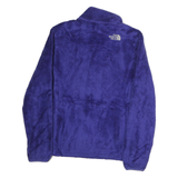 THE NORTH FACE Womens Blue Fleece Jacket M Polyester Zip Outdoor Casual