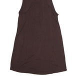 ALEXANDER WANG Womens Brown Cotton Blend Racer Back Vest M Minimalist Tank Top