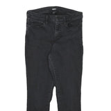 DKNY Womens Slim Black Denim Jeans Zip W29 L26 Stylish Cotton Blend