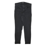 DKNY Womens Slim Black Denim Jeans Zip W29 L26 Stylish Cotton Blend