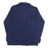 KINGSPORT Mens Blue Shirt L Long Sleeve Point Collar Polyester Blend Comfortable