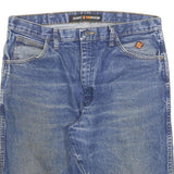 WRANGLER Mens Denim Blue Casual Shorts 2XL W36 Relaxed Fit Cotton Blend