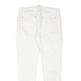 KAREN MILLEN Womens Slim White Denim Jeans W31 L28 Zip Closure Stylish