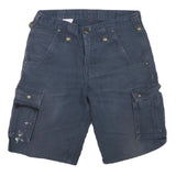 CARHARTT Mens Blue Casual Cargo Shorts M W38 Workwear Durable Cotton Blend