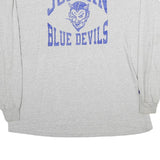 RUSSELL ATHLETIC Mens Grey Jordan Blue Devils Long Sleeve Crew Neck 2XL Cotton