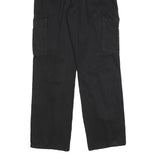 STR Womens Cotton Blend Black Regular Cargo Trousers W28 L32 Casual Workwear