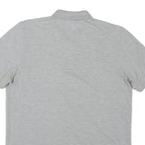 BURBERRY Mens Grey Polo Shirt XL Cotton Blend Short Sleeve Plain