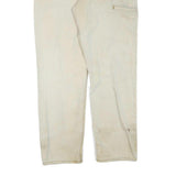 CARHARTT Mens Regular Fit Beige Cotton Blend Trousers W36 L32 Workwear Zip