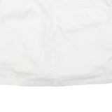 ADIDAS Womens White Cotton Blend Mini Skort S Sports Casual Stretch Fit