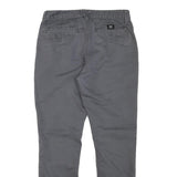 VANS Mens Slim Grey Cotton Blend Jeans W32 L30 Zip Casual Skatewear