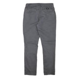 VANS Mens Slim Grey Cotton Blend Jeans W32 L30 Zip Casual Skatewear