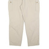 NOMAD Womens Cotton Blend Beige Relaxed Straight Trousers W34 L32 Casual Cargo