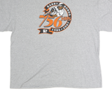 MAJESTIC Mens Grey Barry Bonds Graphic T-Shirt 2XL Short Sleeve Crew Neck Sports