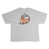 MAJESTIC Mens Grey Barry Bonds Graphic T-Shirt 2XL Short Sleeve Crew Neck Sports