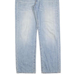 LEVI'S 751 Mens Jeans Light Blue Relaxed Straight Denim W36 L32 Zip Cotton Blend