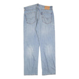 LEVI'S 751 Mens Jeans Light Blue Relaxed Straight Denim W36 L32 Zip Cotton Blend