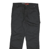 DICKIES Mens Cotton Blend Black Regular Fit Straight Leg Trousers W34 L31