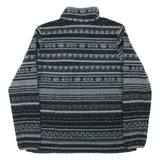 PATAGONIA Womens Grey & Black Patterned Jumper 1/4 Zip Polyester Blend M Outdoor