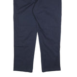 DICKIES Mens Cotton Blend Navy Regular Straight Trousers W44 L34 Workwear Zip