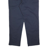 DICKIES Mens Cotton Blend Navy Regular Straight Trousers W44 L34 Workwear Zip