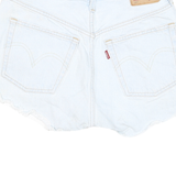 LEVI'S Womens Shorts White Denim S W26 Casual Cut-Off Beach Summer