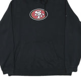 NIKE Mens Black San Francisco 49ers Pullover Hoodie 2XL NFL Sportswear