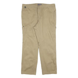 KLEPPER Mens Cotton Blend Beige Regular Fit Straight Leg Trousers W40 L32