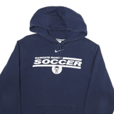 NIKE Mens Navy Blue Damonte Ranch Soccer Pullover Hoodie M Cotton Blend